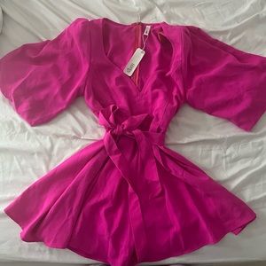 Hot Pink Romper